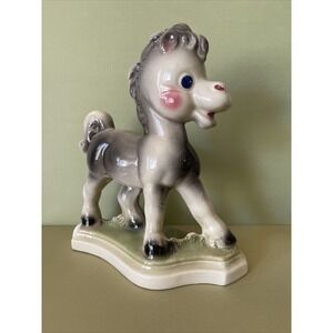 Vtg Lefton Figurine Horse Porcelain Midcentury Nursery Decor Farmhouse 1950s 50s